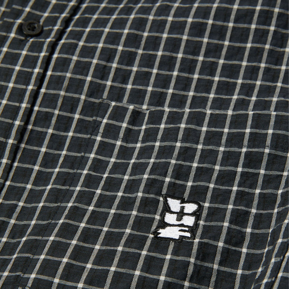 HUF Megablast Longsleeve Woven Top Black