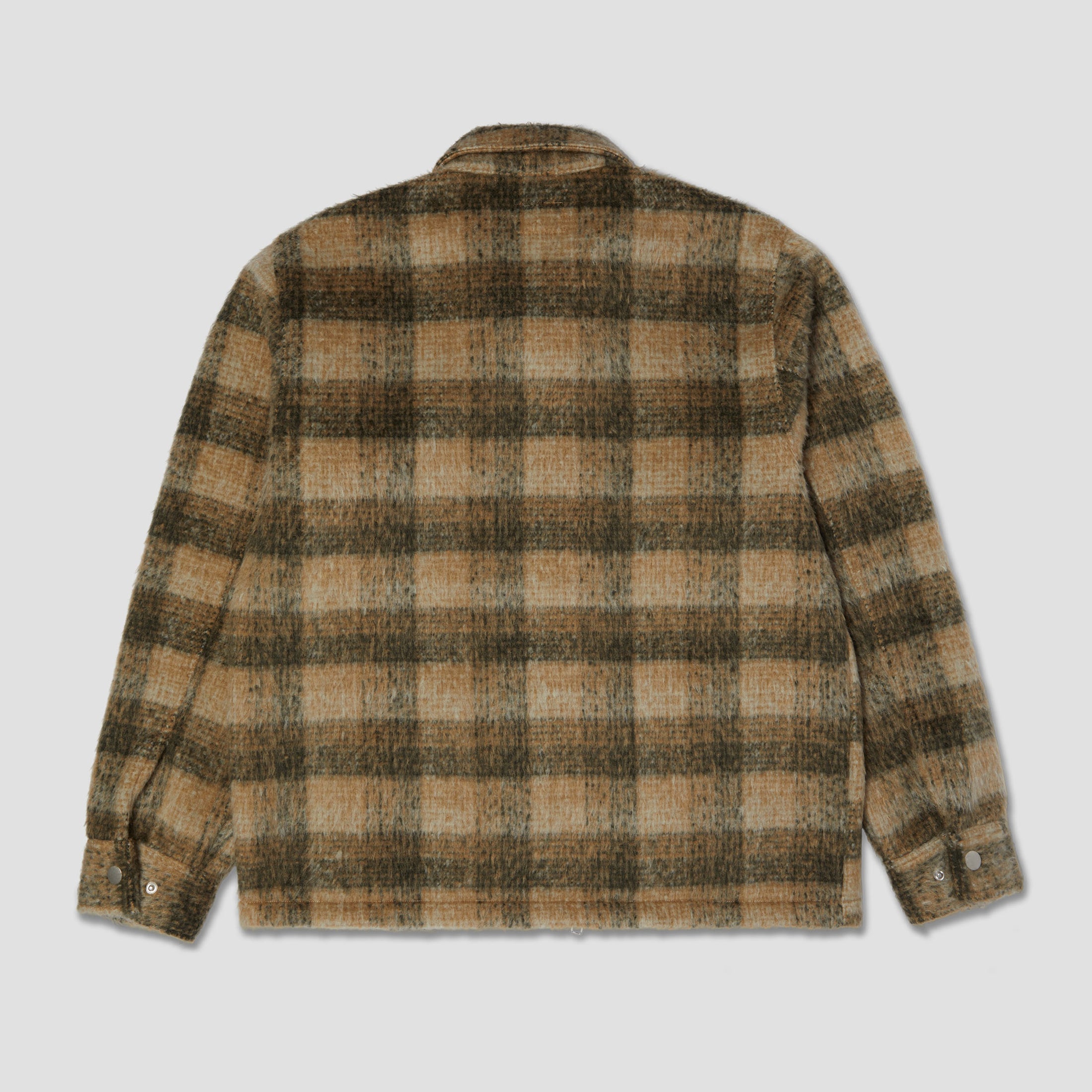 HUF Megablast Plaid Jacket Desert