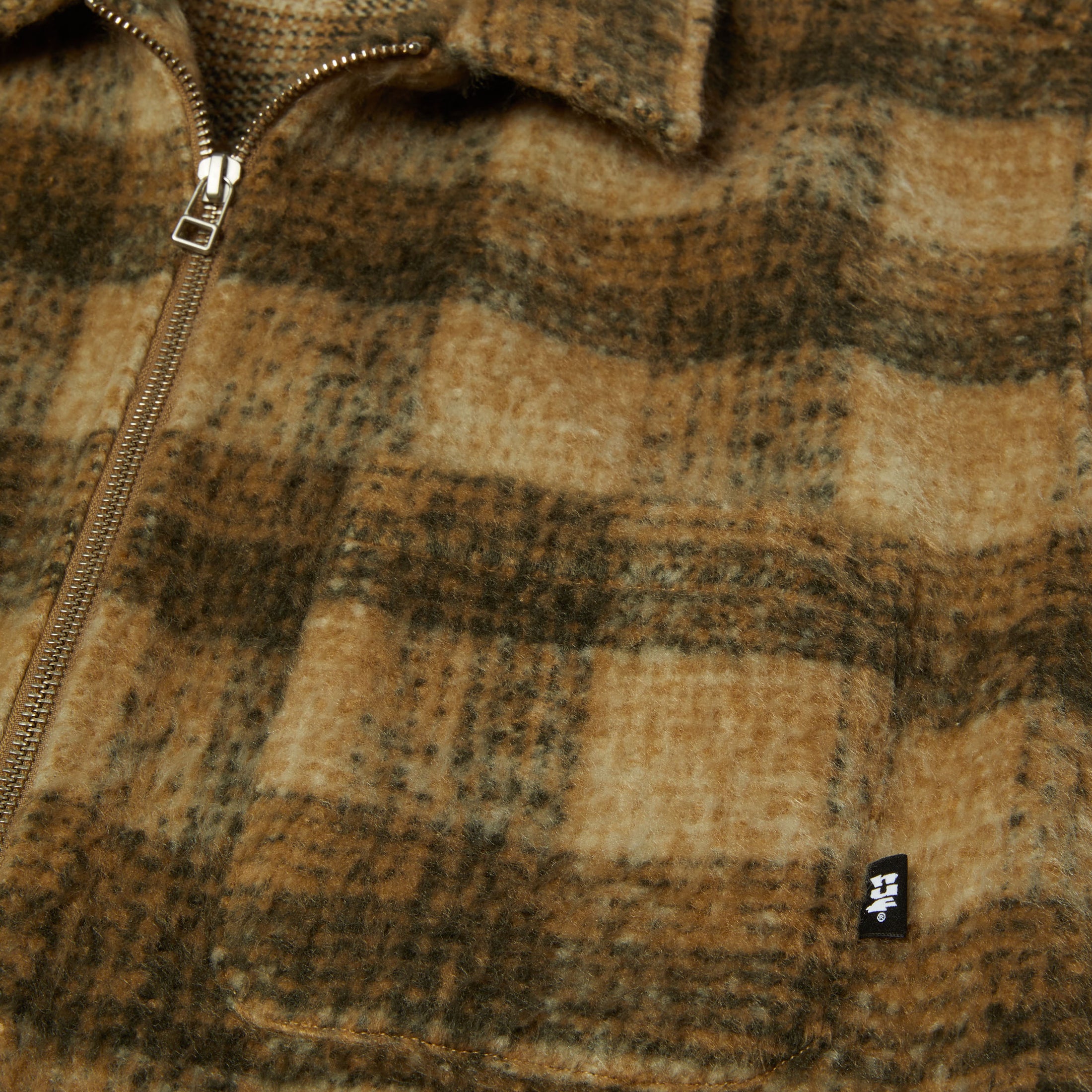 HUF Megablast Plaid Jacket Desert
