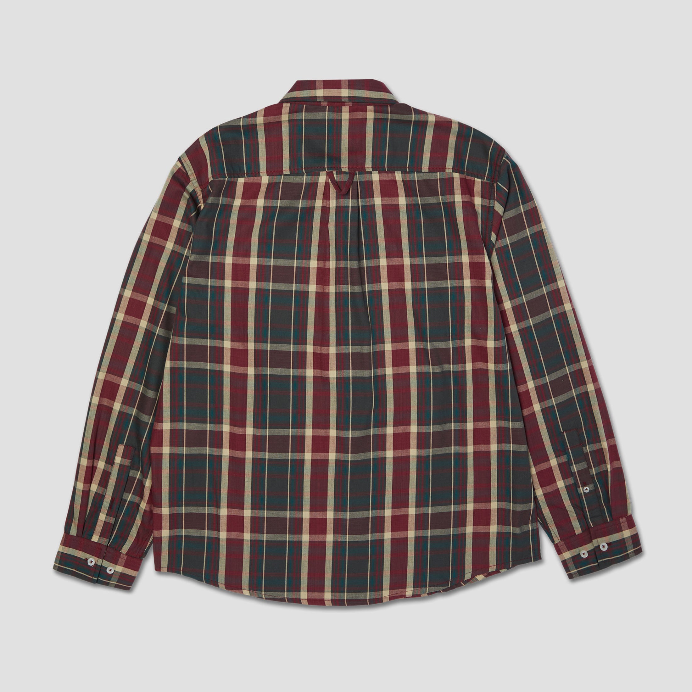 HUF Megablast Plaid Longsleeve Shirt Deep Wine