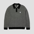 Load image into Gallery viewer, HUF Megablast Two Tone Waffle Sweater Crew Black / White
