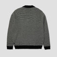 Load image into Gallery viewer, HUF Megablast Two Tone Waffle Sweater Crew Black / White
