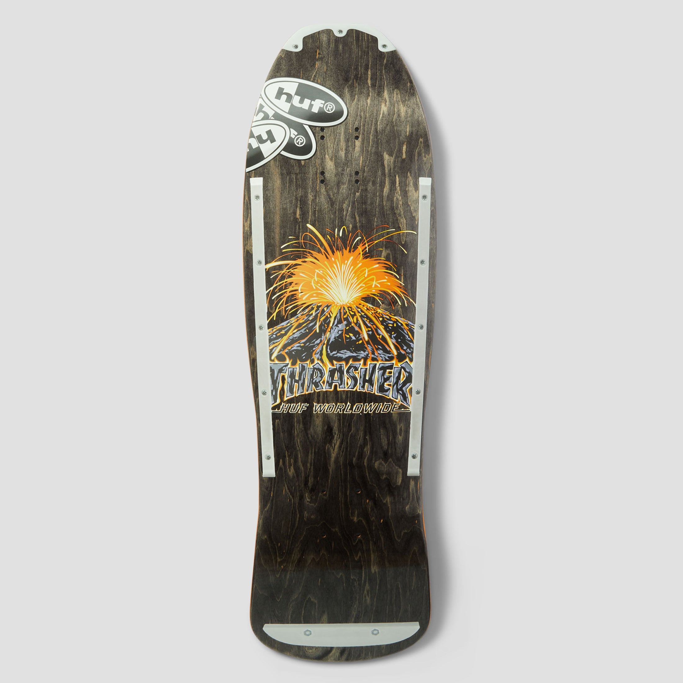 HUF x Thrasher 9.38 Meltdown Cruiser Deck Black
