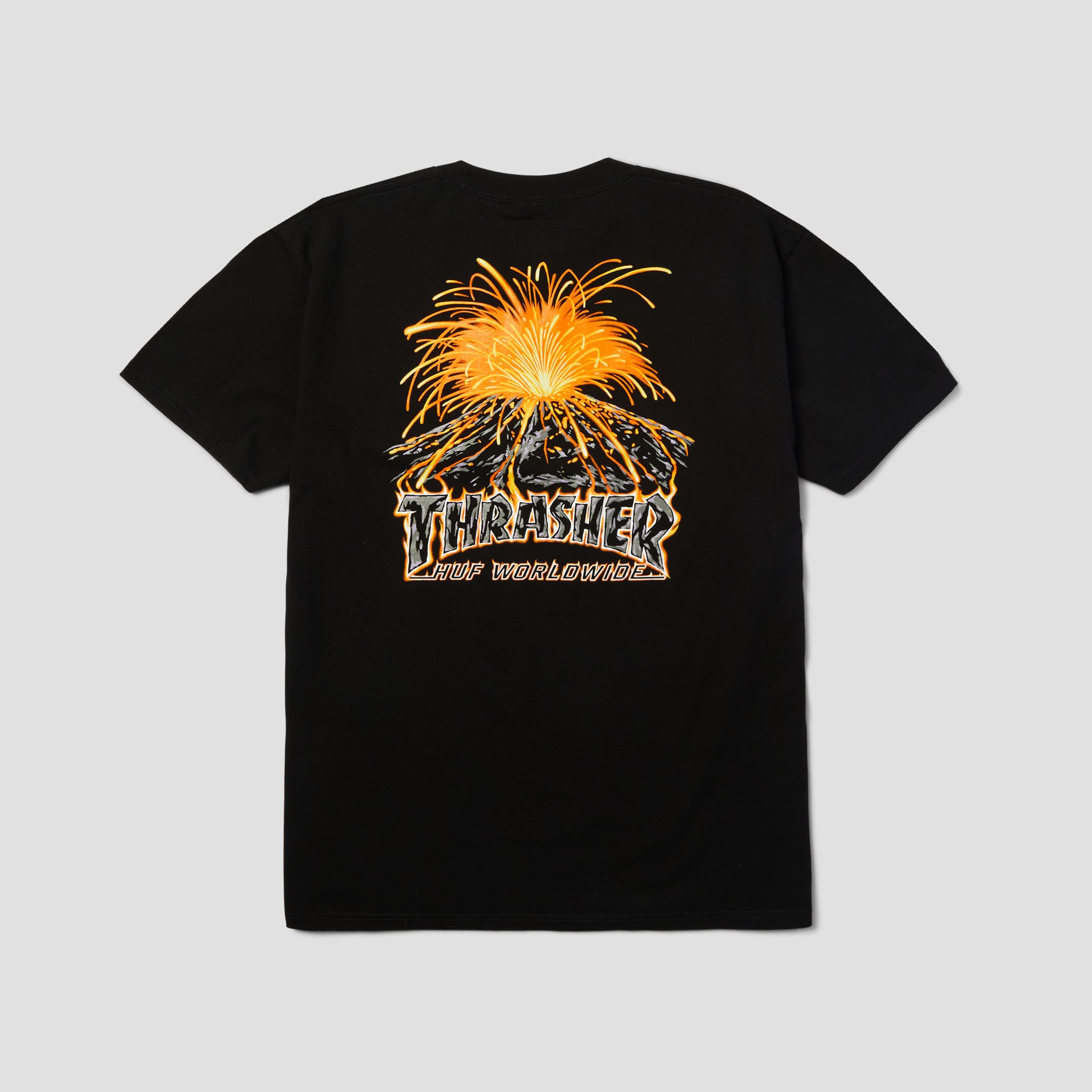 HUF x Thrasher Meltdown T-Shirt Black