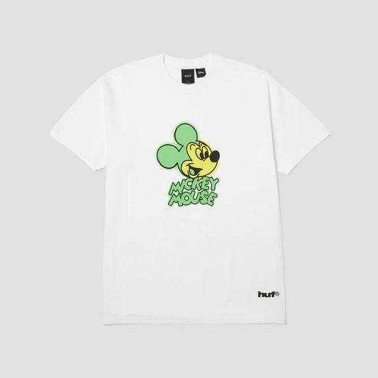HUF x Mickey Mouse Spray T-Shirt White