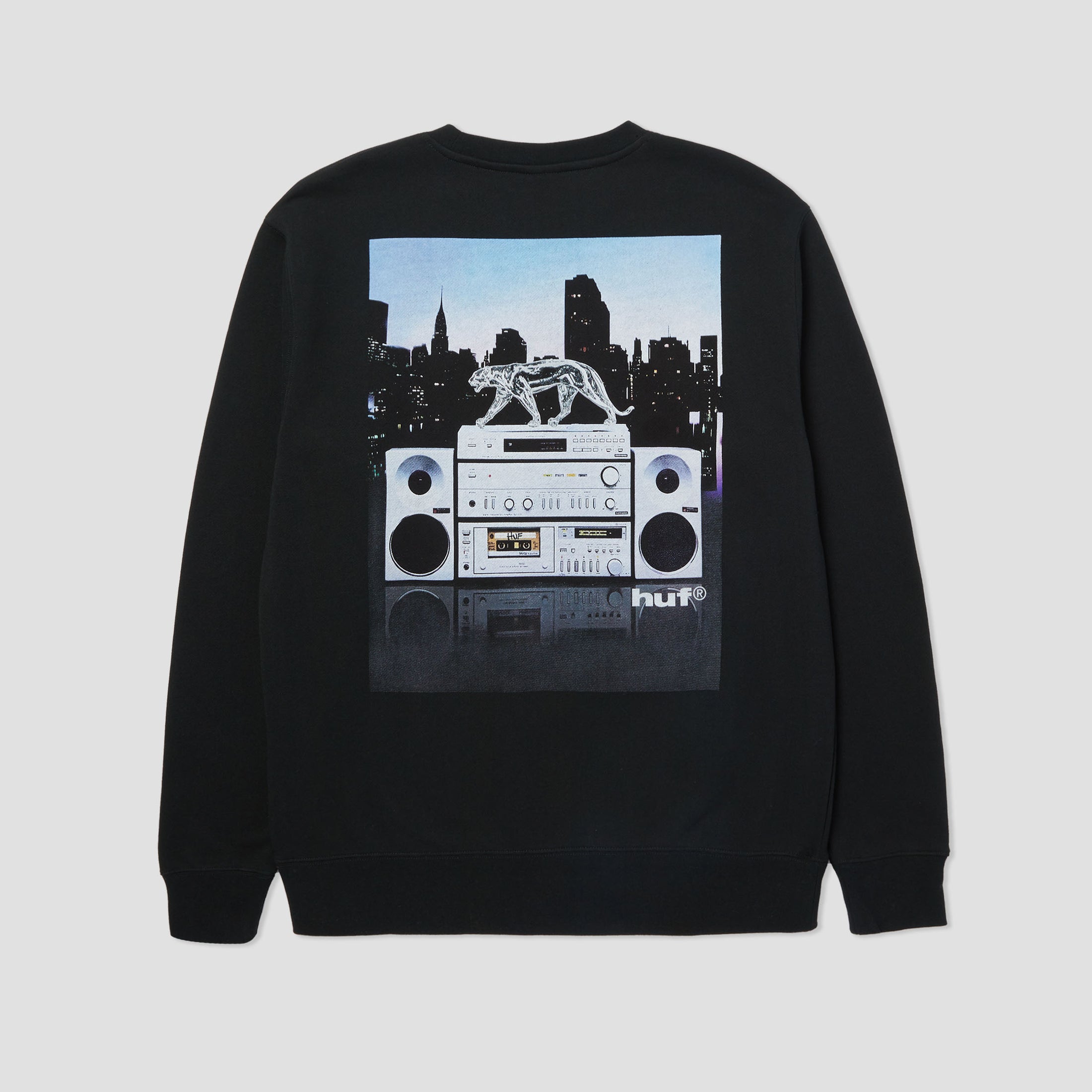 HUF Midnight Radio Crew Black