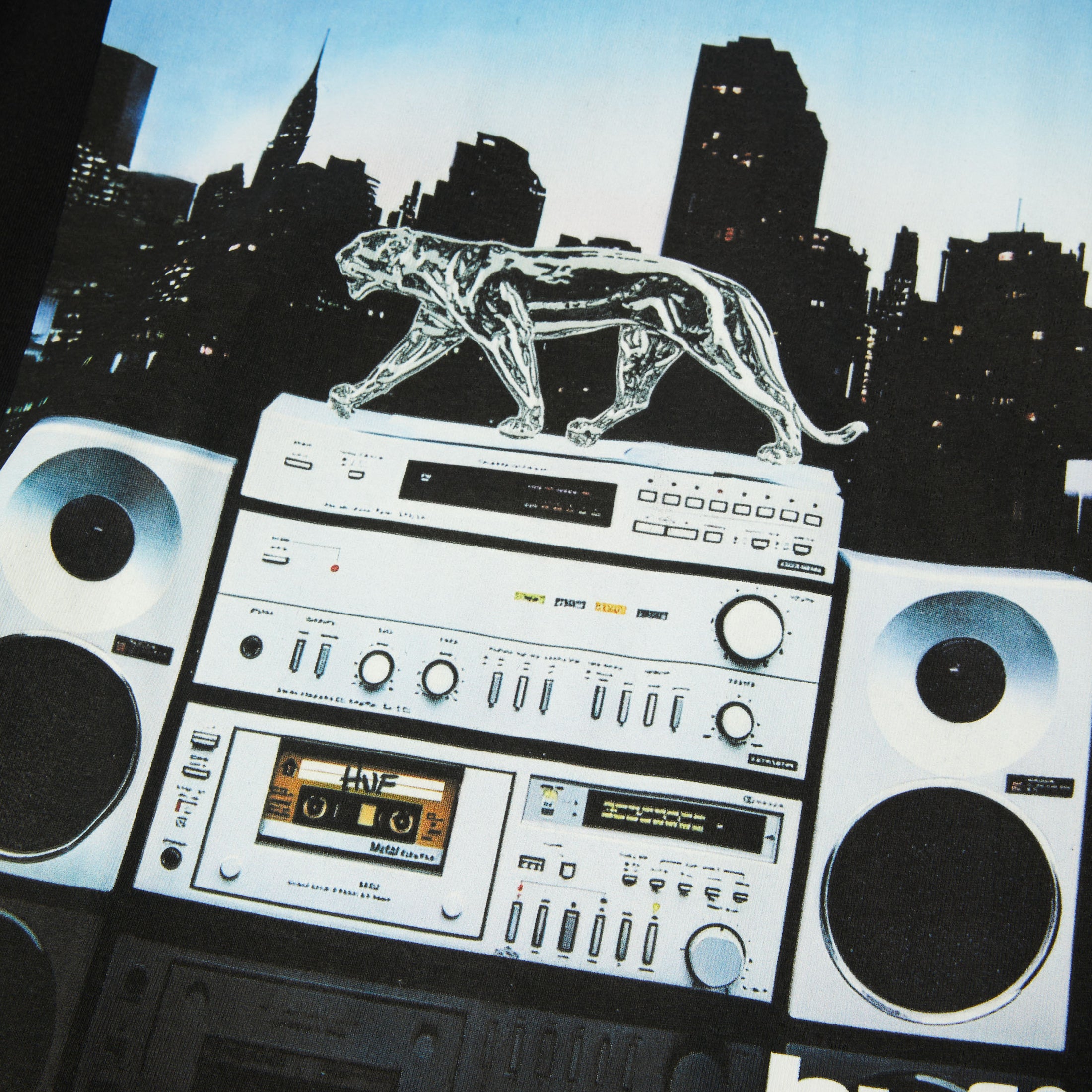 HUF Midnight Radio T-Shirt Black