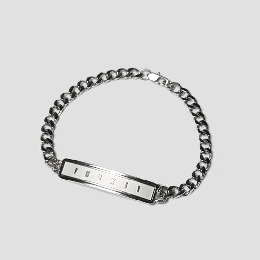 HUF Mini Id Bracelet Silver