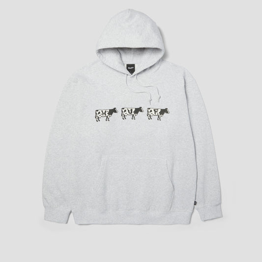 HUF Moo Pullover Hoodie Heather Grey