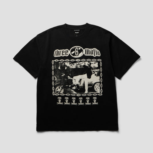 HUF Three 6 Mafia Most Known Unknown T-Shirt Washed Black