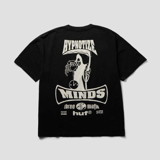 HUF Three 6 Mafia Most Known Unknown T-Shirt Washed Black