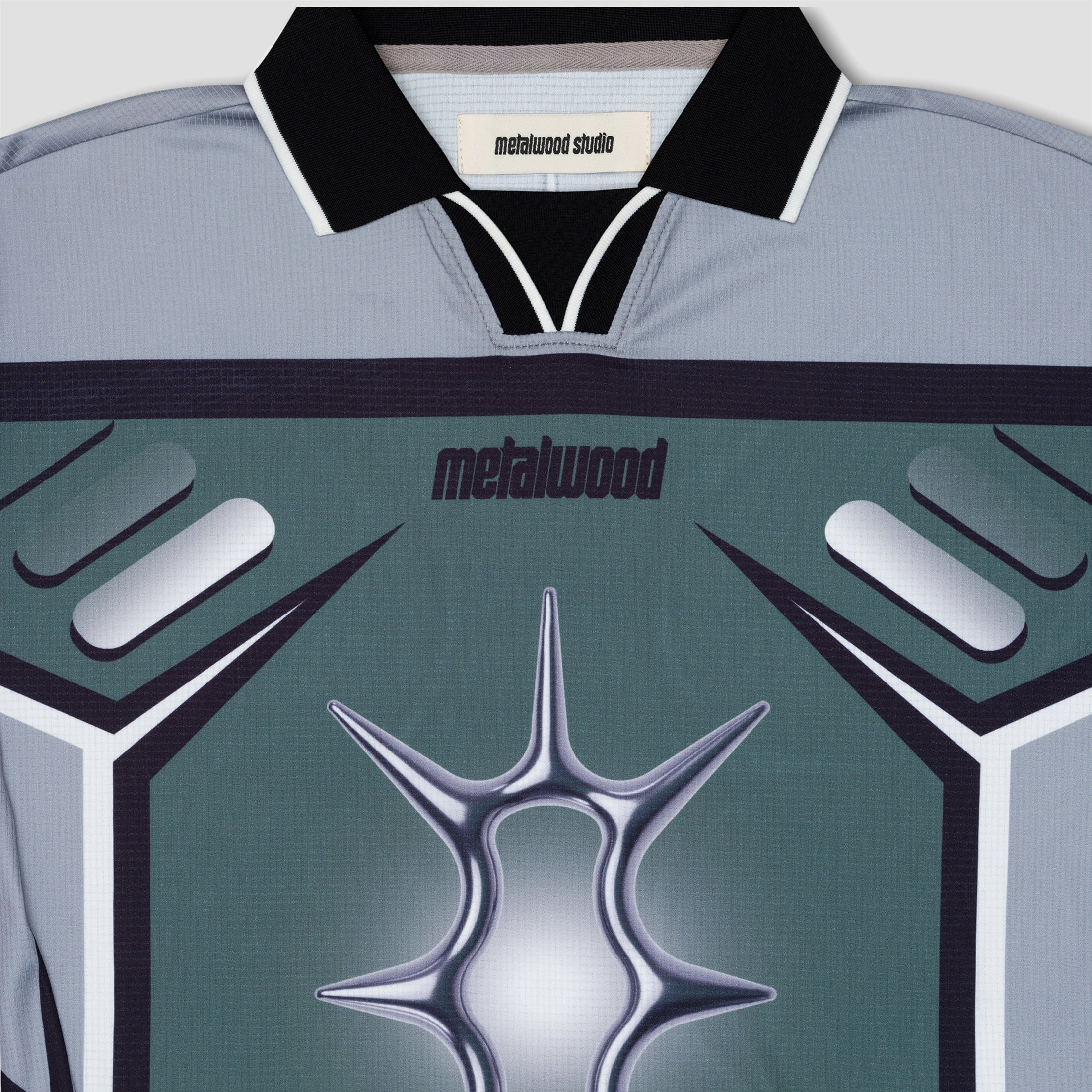 Metalwood X Games Longsleeve Jersey T-Shirt Steel / Moss