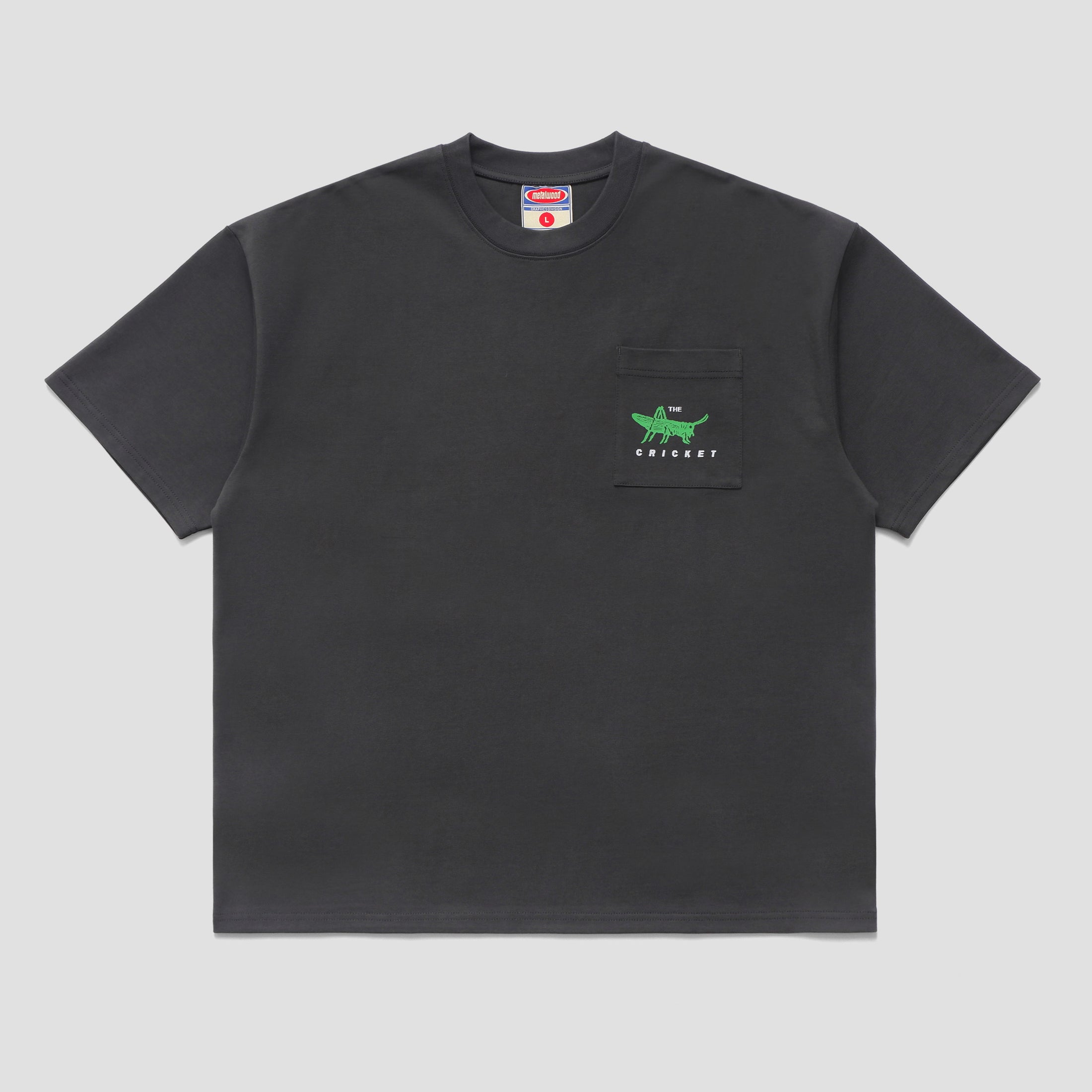 Metalwood Cricket Heavy Pocket T-Shirt Tar