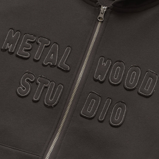 Metalwood Cutie Hooded Zip Crew Tar