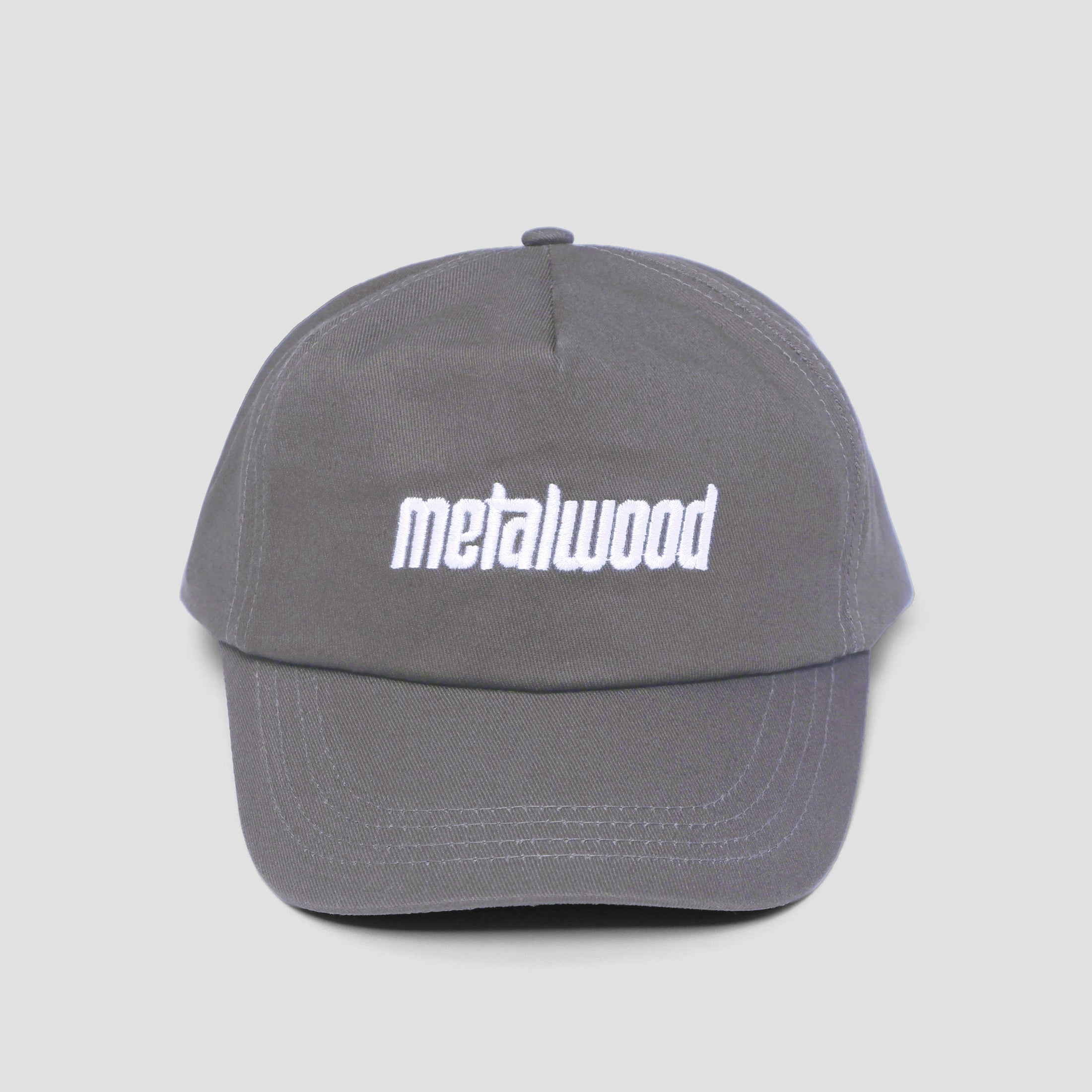 Metalwood Logo 5 Panel Cap Grey