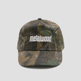 Load image into Gallery viewer, Metalwood Metal Logo 5 Panel Hat Real Leaf Camo
