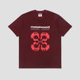 Load image into Gallery viewer, Metalwood Rorschach T-Shirt Maroon
