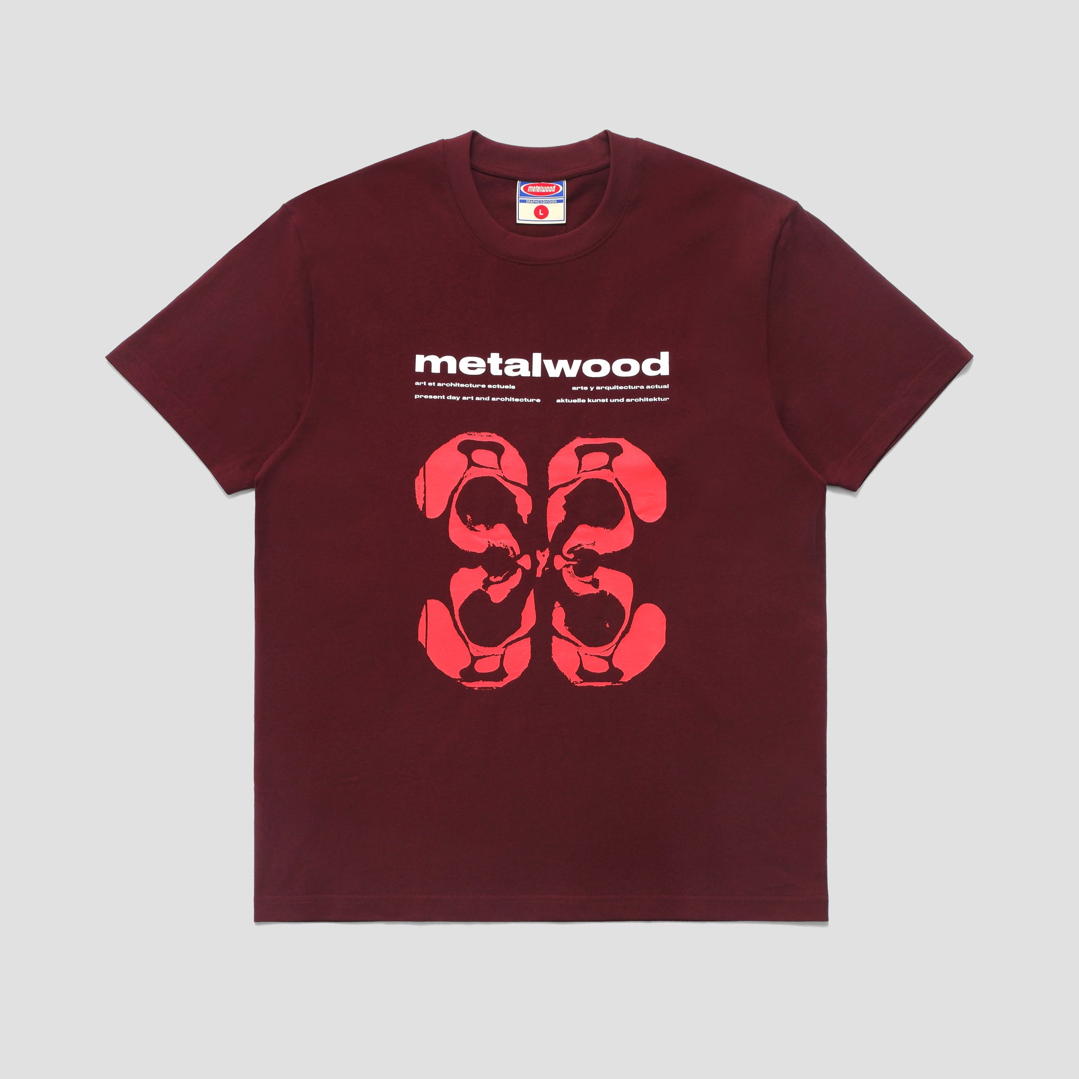 Metalwood Rorschach T-Shirt Maroon