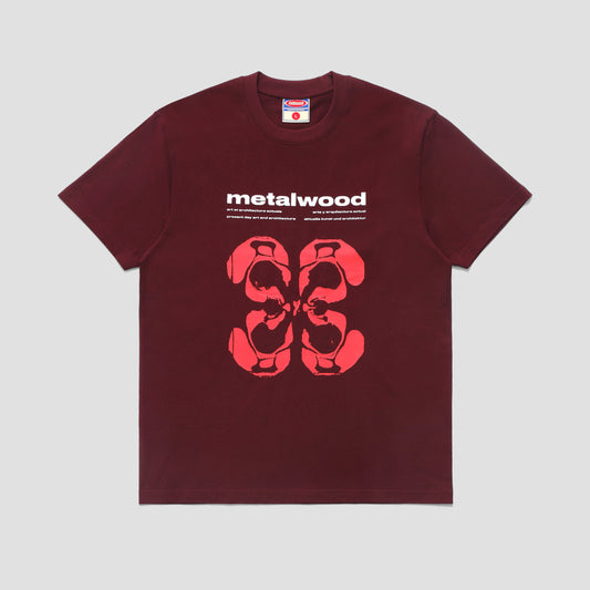 Metalwood Rorschach T-Shirt Maroon