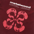 Load image into Gallery viewer, Metalwood Rorschach T-Shirt Maroon
