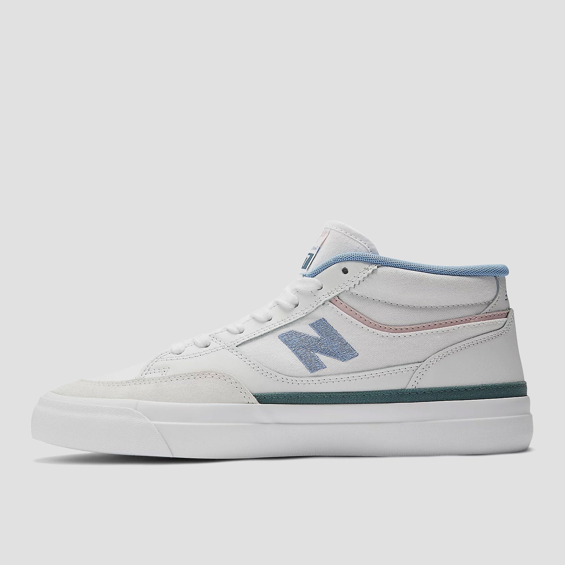 New Balance 417 Skate Shoes White / Blue Laguna