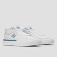 Load image into Gallery viewer, New Balance 417 Skate Shoes White / Blue Laguna
