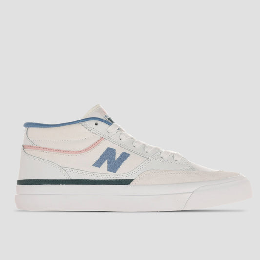 New Balance 417 Skate Shoes White / Blue Laguna