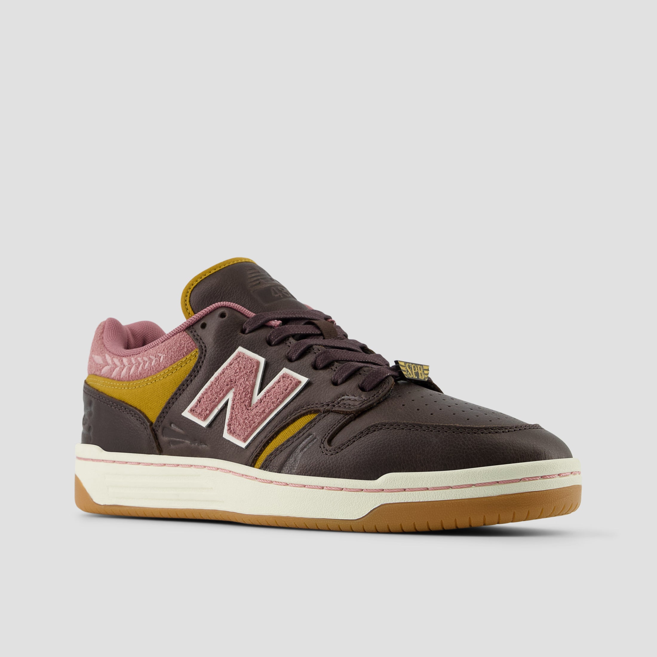 New Balance X Jeremy Fish X 303 Boards 480 Skate Shoes Brown / Pink