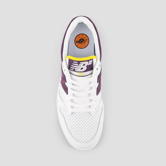 New Balance 480 Shoes White / Purple