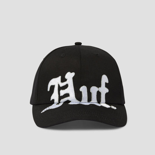 HUF Noble 6 Panel Snapback Cap Black