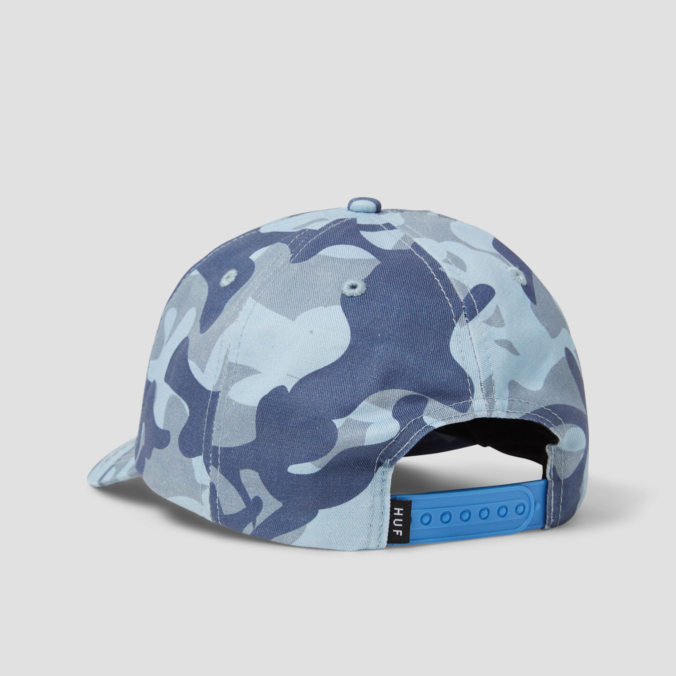 HUF Noble Camo 6 Panel Snapback Cap Ice Blue