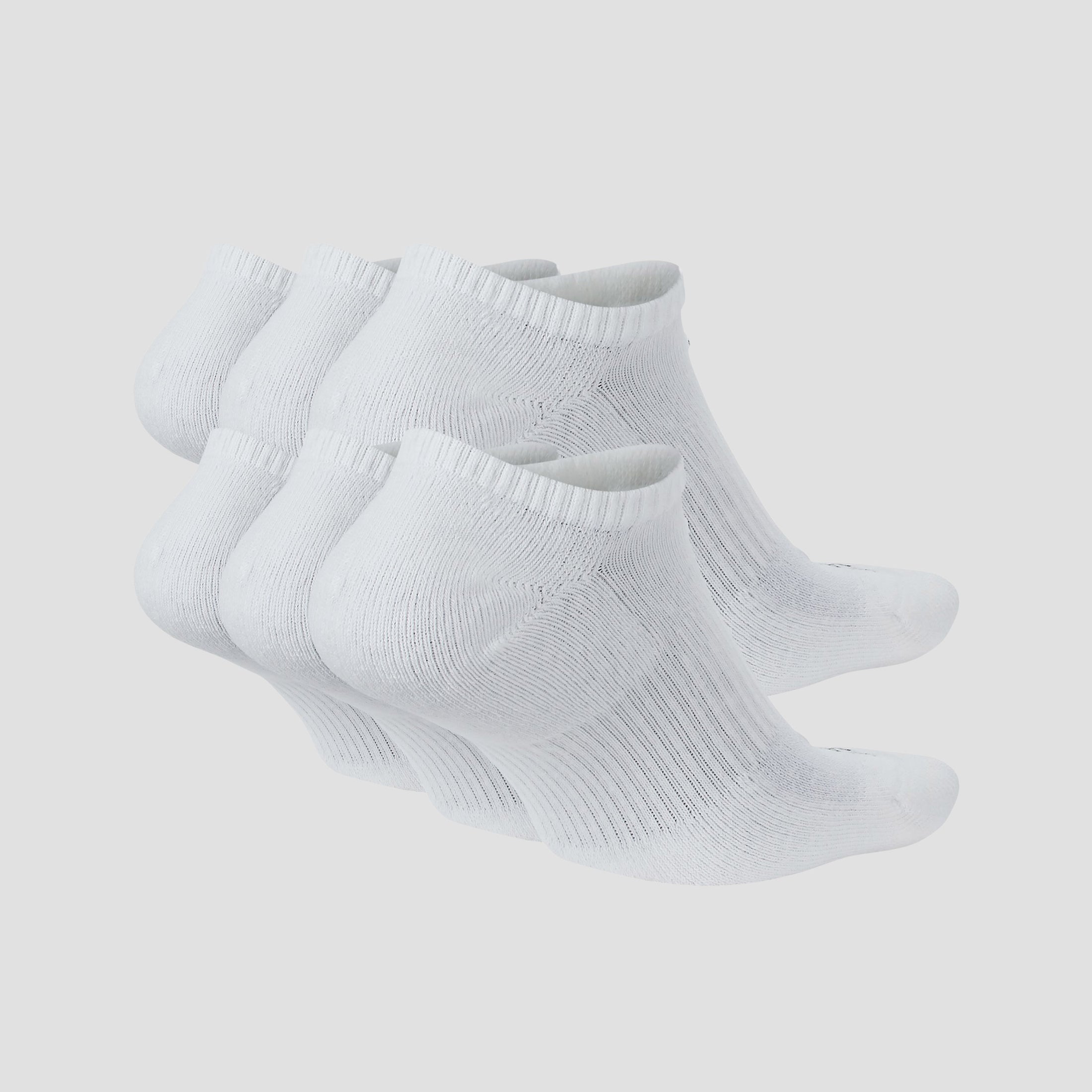 Nike Everyday Plus Cushioned Socks Low White / Black (6 pairs)
