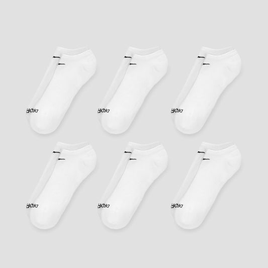 Nike Everyday Plus Cushioned Socks Low White / Black (6 pairs)