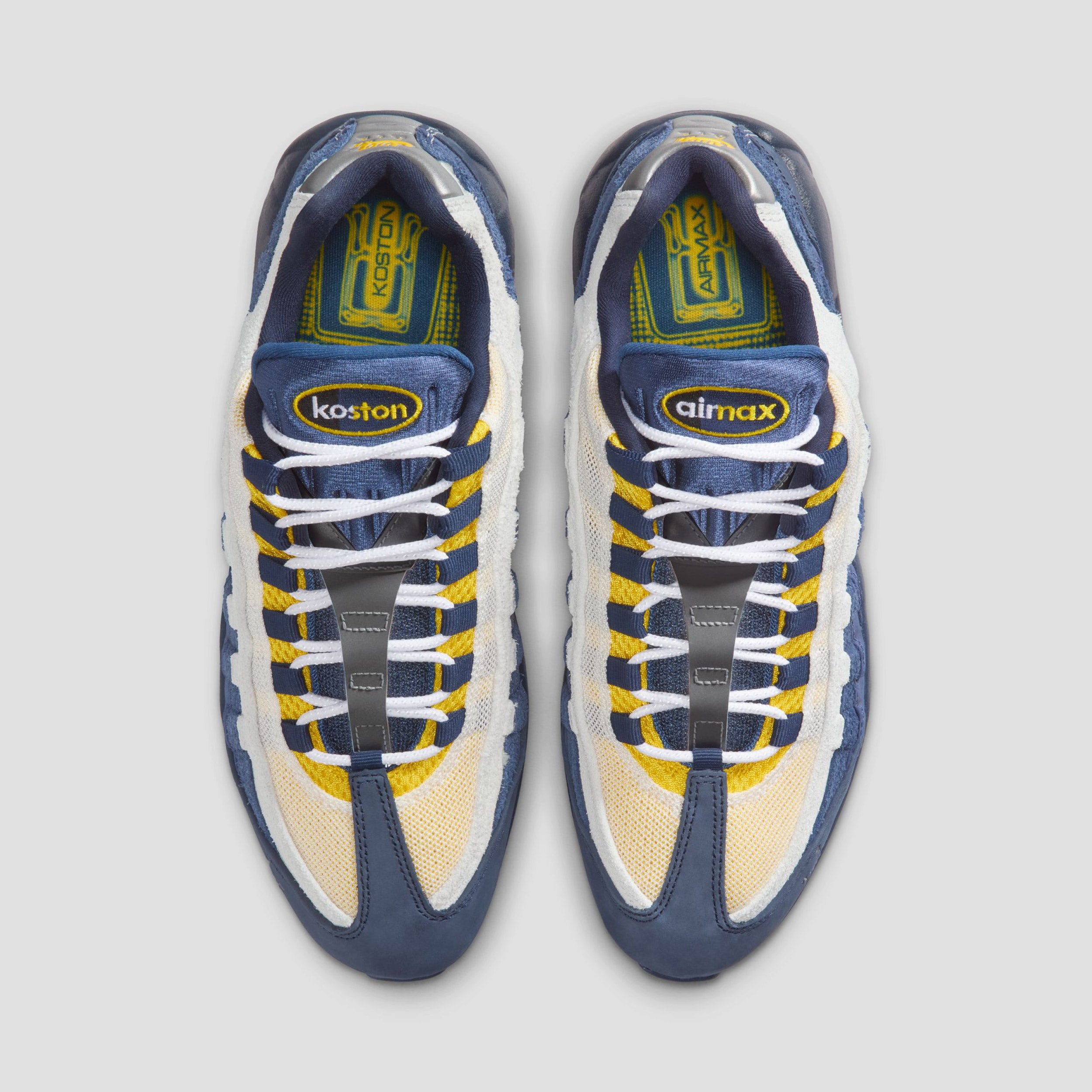 blue and yellow airmax 95