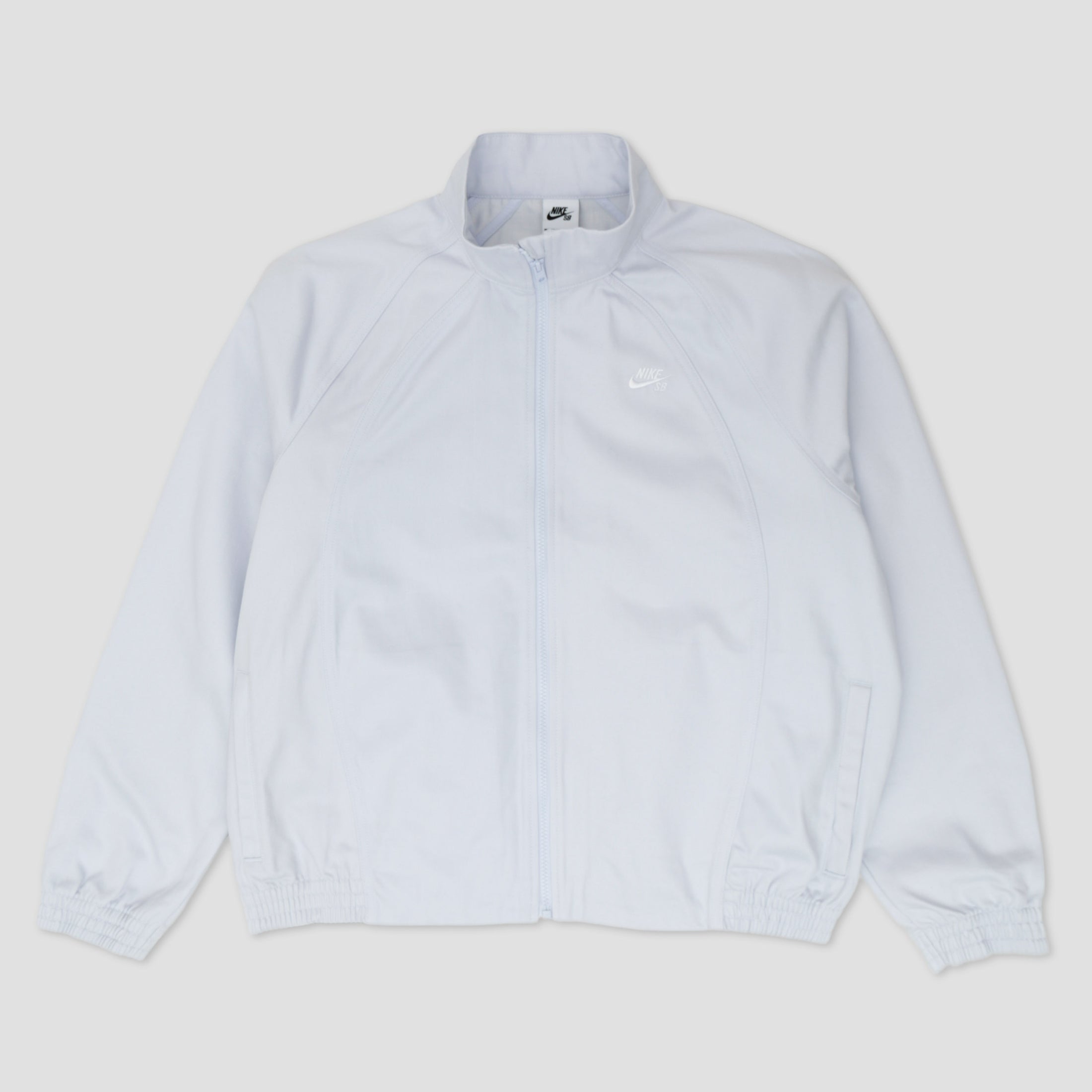 Nike SB Denim Full Zip Track Jacket Football Grey / White