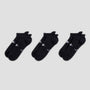 Nike SB Everyday Elevated No-Show Socks 3 Pairs Black