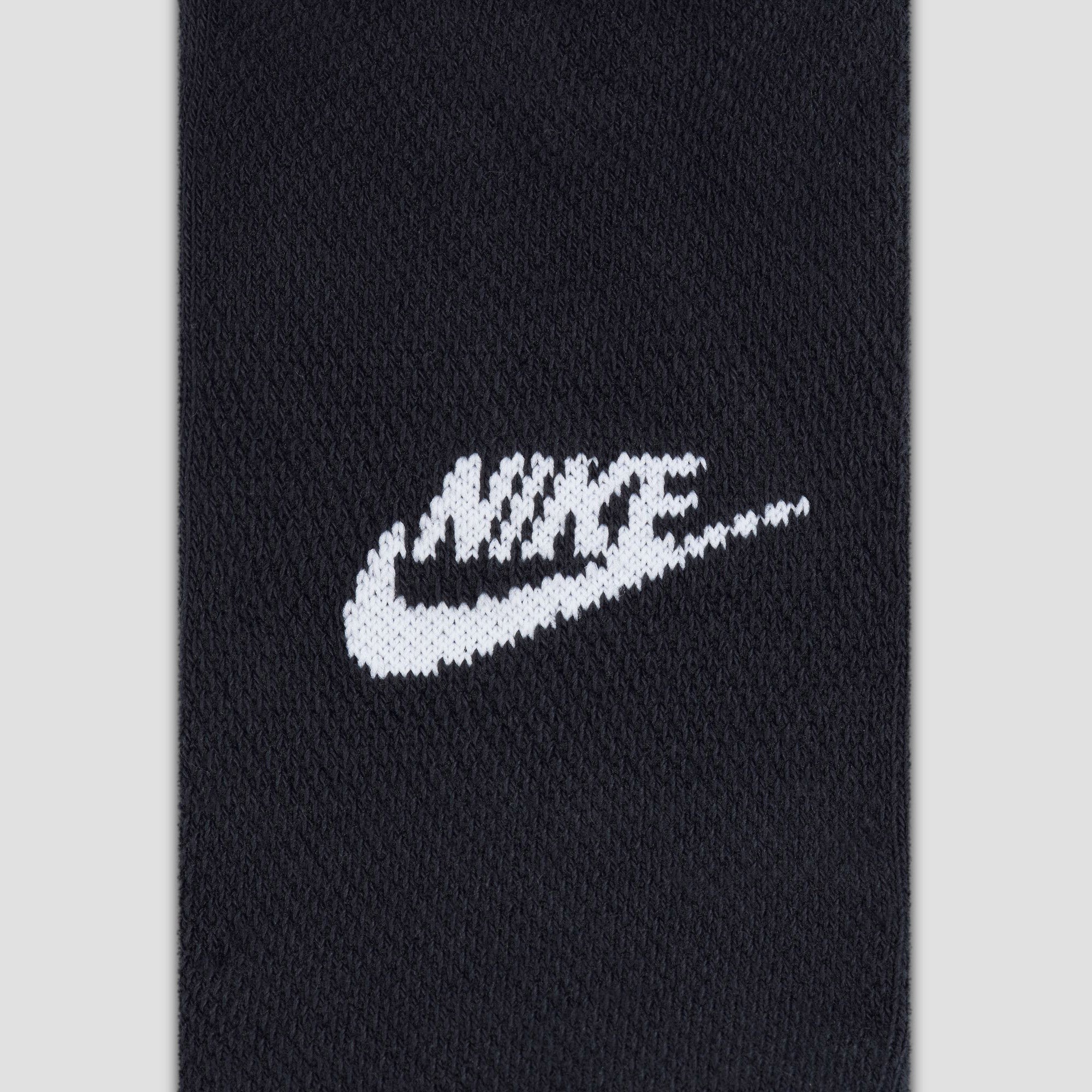 Nike SB Everyday Elevated No-Show Socks 3 Pairs Black