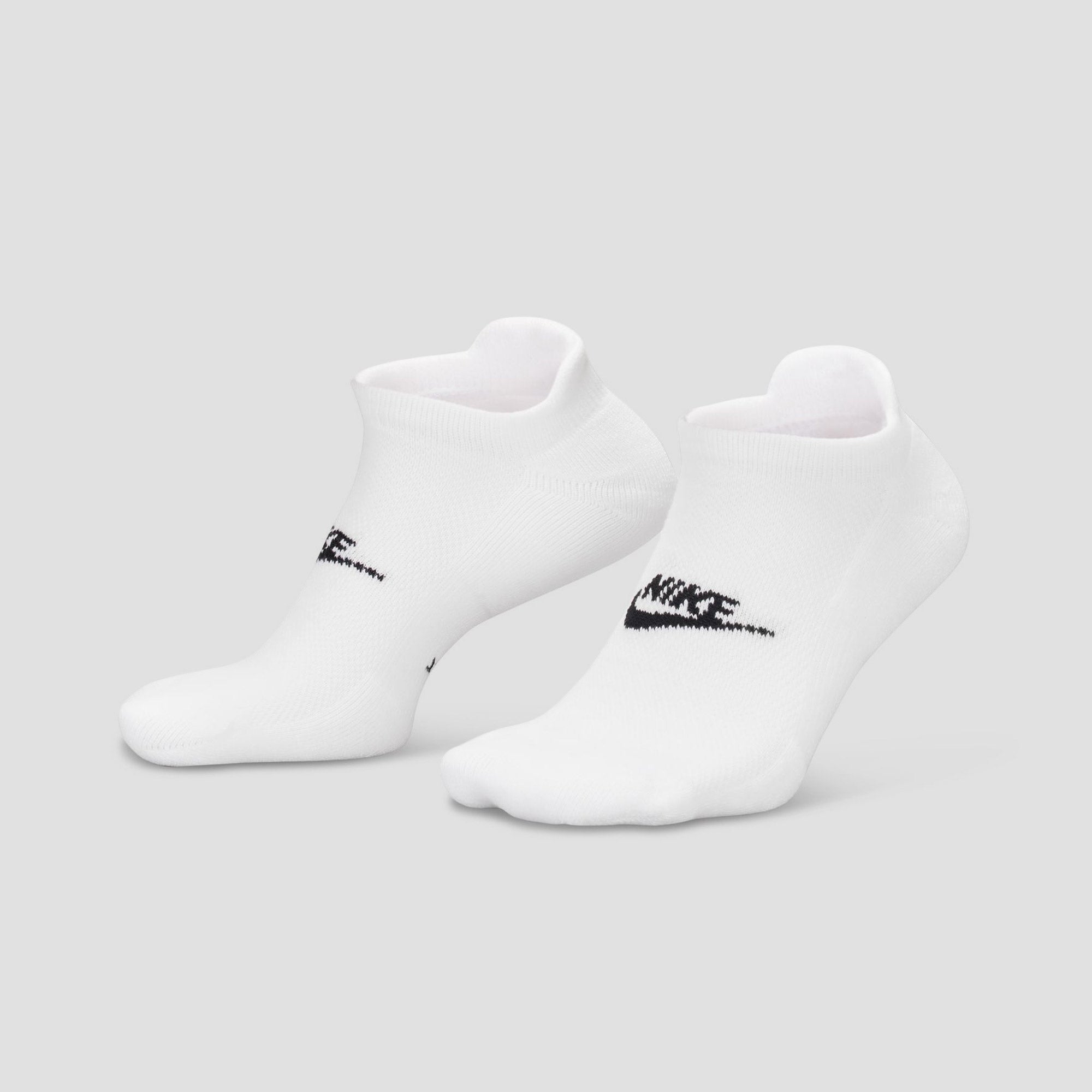 Nike SB Everyday Elevated No-Show Socks 3 Pairs White