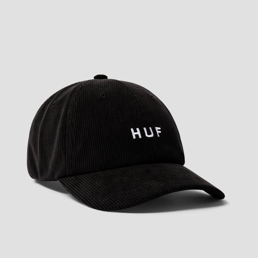 HUF OG Corduroy 6 Panel Cv Hat Black