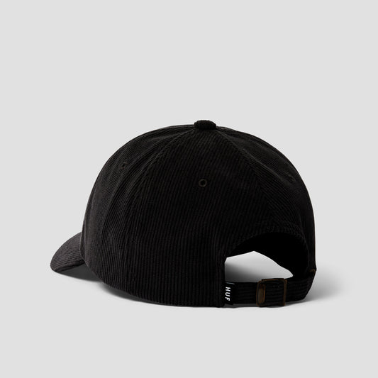 HUF OG Corduroy 6 Panel Cv Hat Black