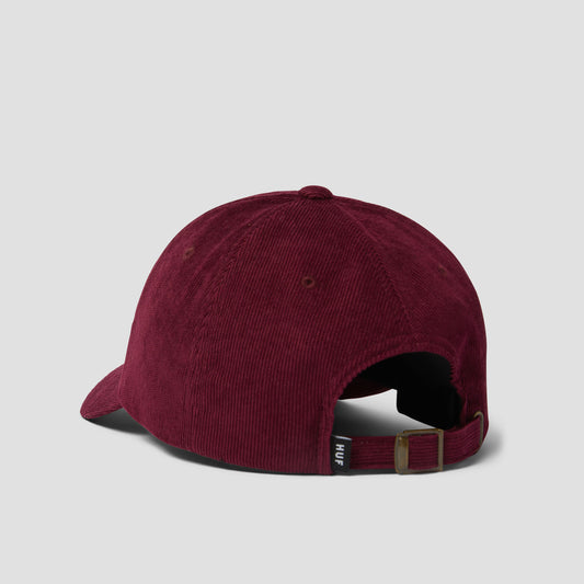 HUF OG Corduroy 6 Panel Cv Hat Deep Wine