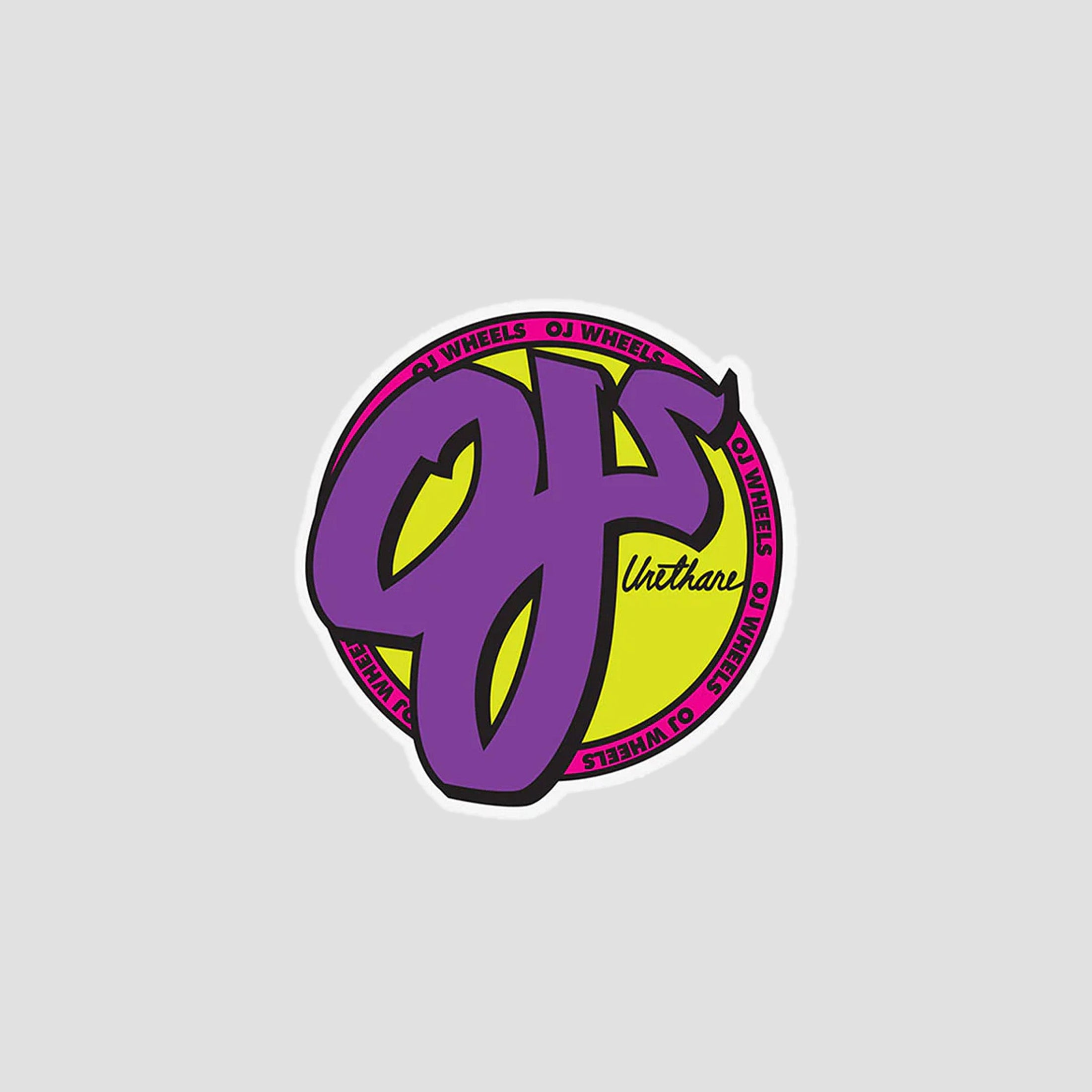 OJ Sticker OJ Wheels Purple / Pink / Yellow