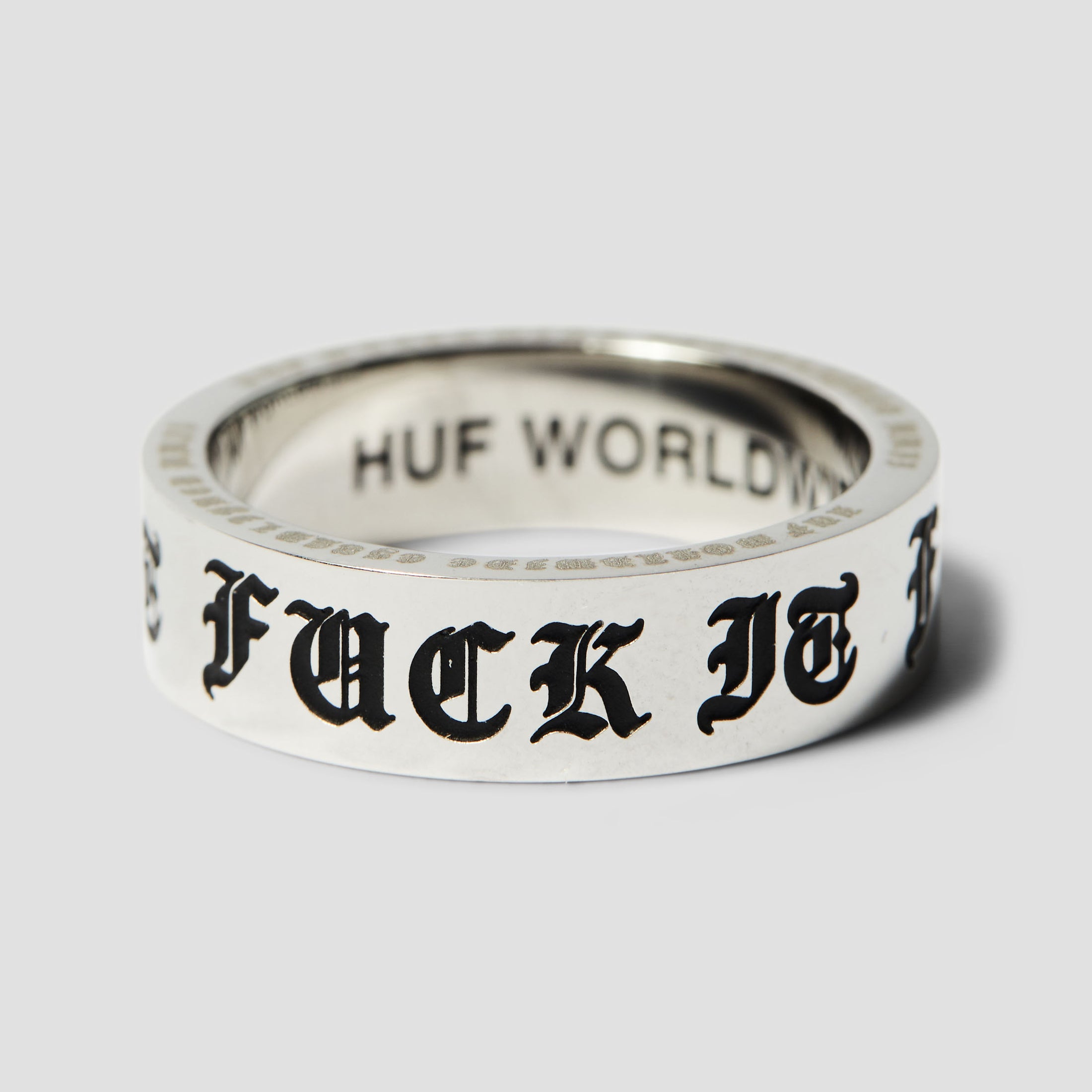 HUF Old E Ring Silver