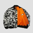 Load image into Gallery viewer, HUF Olympia Flight Jacket Camo
