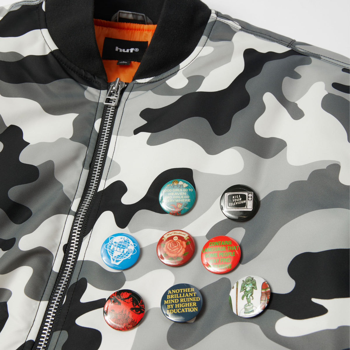 HUF Olympia Flight Jacket Camo