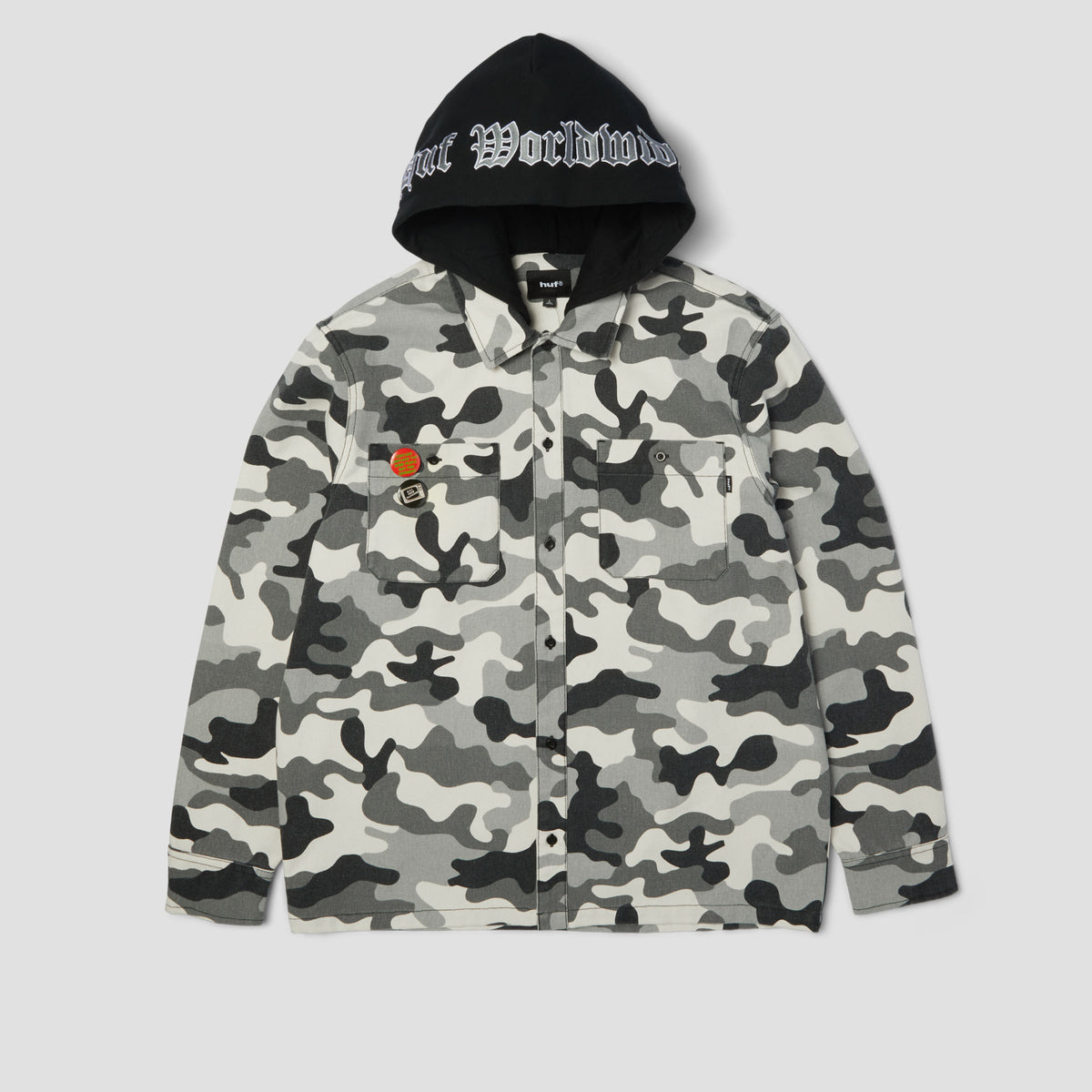 HUF Olympia Camo Hooded Overshirt Camo