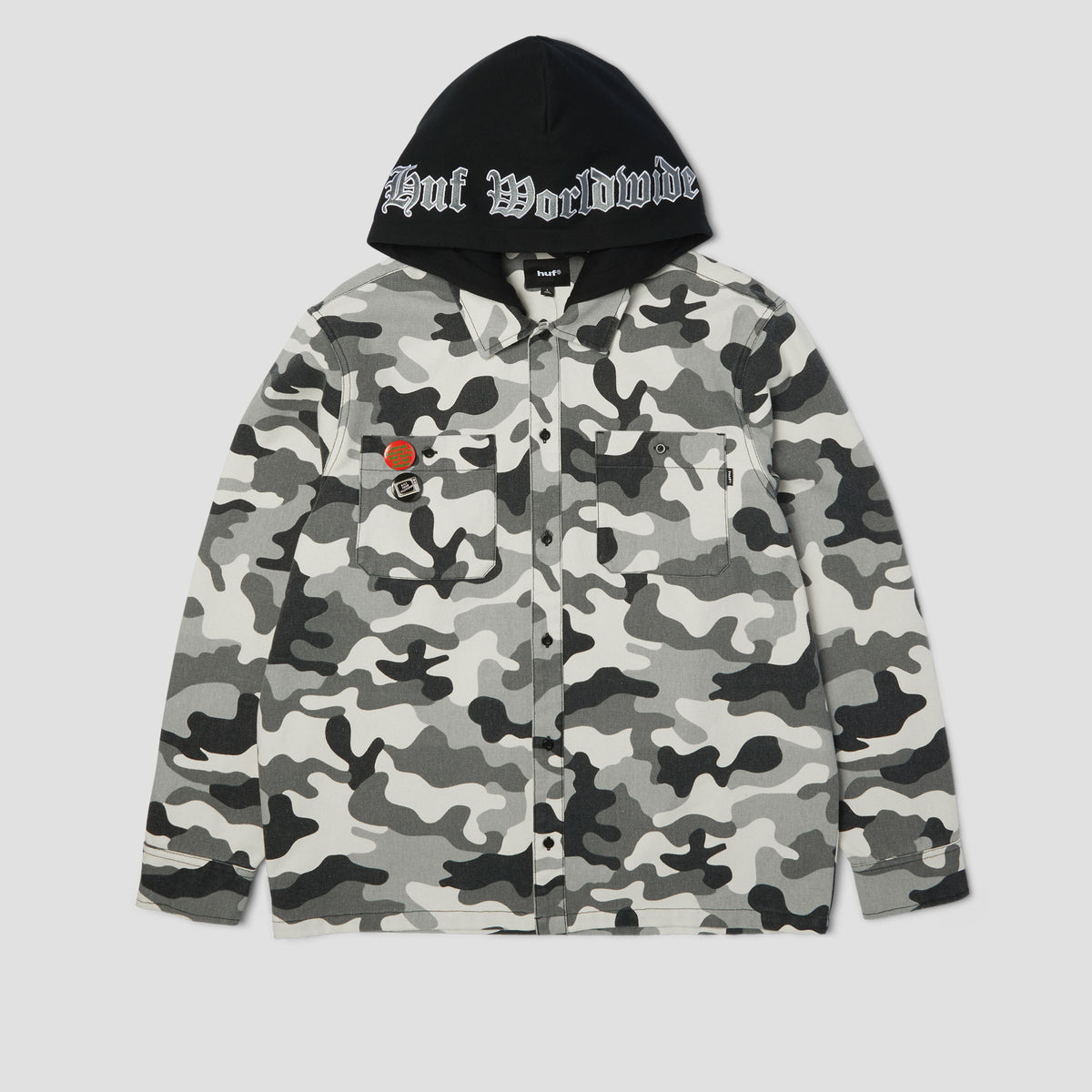 HUF Olympia Camo Hooded Overshirt Camo