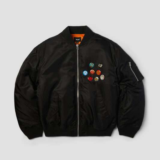 HUF Olympia Flight Jacket Black