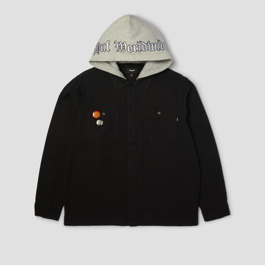 HUF Olympia Hooded Overshirt Black