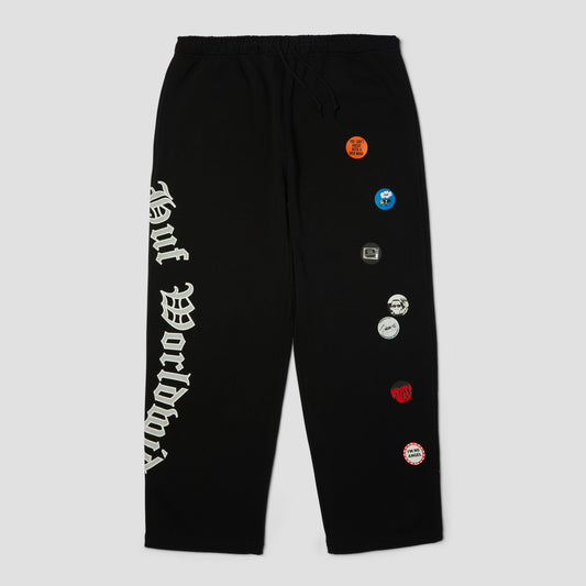 HUF Olympia Open Hem Sweatpant Black
